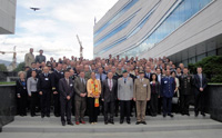 01 OCT 2010- The Senior Course 117 poses for a photo in front of the Parliamentary Assembly Building of Bosnia and Herzegovina.