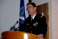 Supreme Allied Commander Transformation General St&eacute;phane ABRIAL addresses SC 117 during the Eisenhower Lecture
