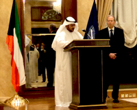 His Excellency Sheikh Thamer Ali Al-Sabah, Vice President of the National Security Bureau of Kuwait welcomes SC 118 Field Study headed by NDC Commandant, LtGen Wolf-Dieter Loeser.