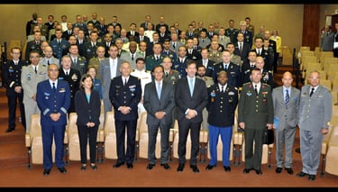 Official group photo at the National Defense Institute
