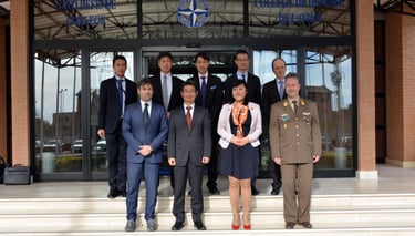  The delegation from the Japanese National Institute for Defence Studies at the NATO Defense College