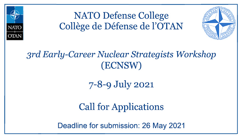 Call for applications: 3rd Early-Career Nuclear Strategists Workshop (ECNSW)