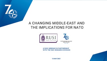  A Changing Middle-East and implications for NATO – A RUSI webinar in partnership with NDC Research Division 