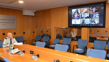  NDC Commandant LGEN Rittimann attending the Research Division Net Assessment Webinar