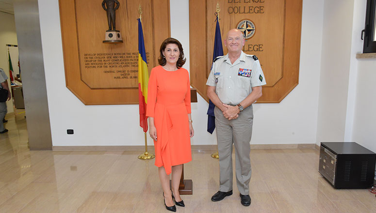 NDC Commandant and the Ambassador of Romania to Italy, Malta and San Marino