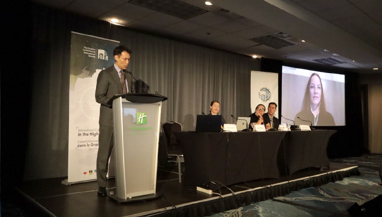 NDC Senior Researcher Dr Marc Ozawa at the Kingston Conference on International Security