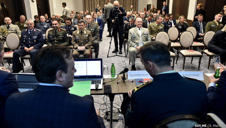 NDC delegation during the briefings
(Photo courtesy of GOV.ME/S. Matiс́)