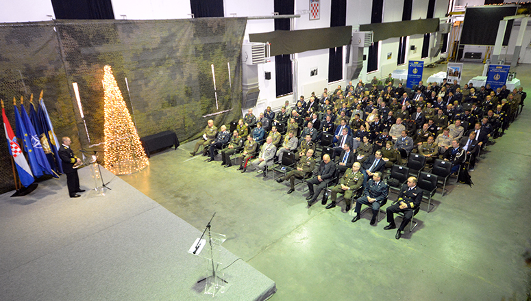 Admiral Hranj during his presentation