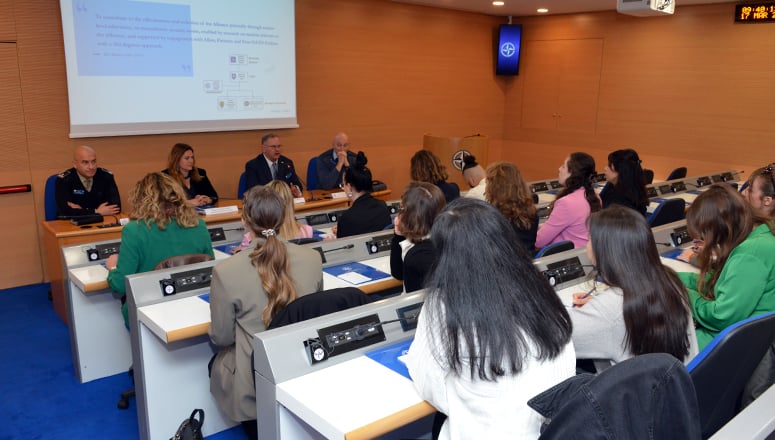 Visiting delegation from The American University of Rome at the NATO Defense College