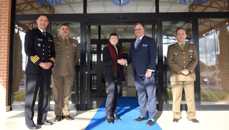 Group photo with the Ambassador of Luxembourg to Italy, Malta, Croatia and San Marino, H.E. Ms Michèle Pranchère-Tomassini