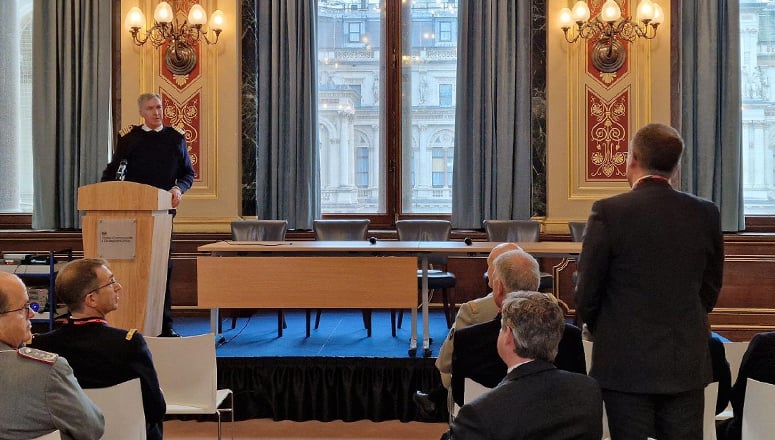 ADM Radakin during Q&A session