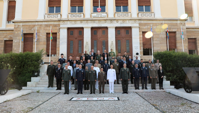 Group photo of NRCC 30 at the Hellenic National Defense College.