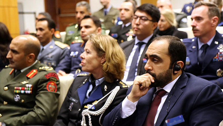 Course Members attending the briefings at the Albanian Defence and Security College