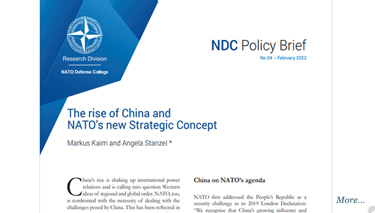 The rise of China and NATO’s new Strategic Concept