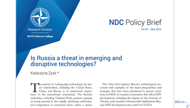 Is Russia a threat in emerging and
disruptive technologies?