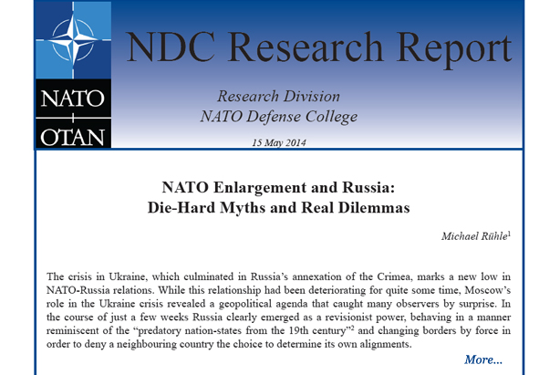 Research Report: "NATO Enlargement and Russia: Die-Hard Myths and Real Dilemmas"
