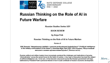 Russian Thinking on the Role of AI in Future Warfare