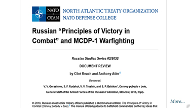 Russian “Principles of Victory in Combat” and MCDP-1 Warfighting