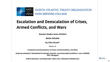 Escalation and Deescalation of Crises, Armed Conflicts, and Wars