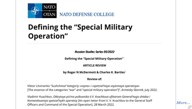 Defining the “Special Military Operation”