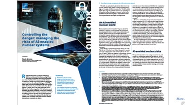 Controlling the danger: managing the risks of AI-enabled nuclear systems