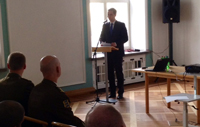 The Permanent Secretary of the Estonian Ministry of Defence, Mr Mikk MARRAN, welcomes SC 124.