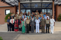 Group photo of the National Defence College of Bangladesh, with NDC Dean Dr Daniels Skodnik (centre)