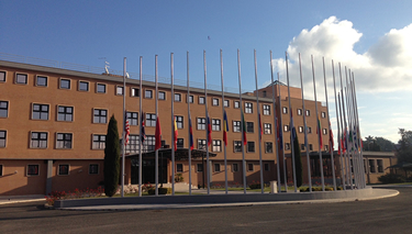Flags at the NDC at half-mast in solidarity with Turkey