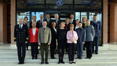 Members of the Foreign and Security Policy Working Group of the Christian Social Union - Bad Reichenhall , at the NATO Defense College