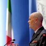 NDC Commandant LGEN Max A.L.T. Nielsen delivering his welcome address during the 2026 Conference of Commandants.