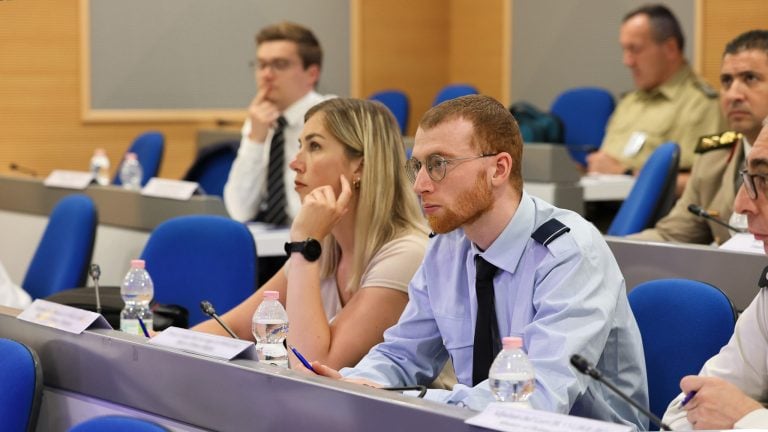 Field Study Conference participants during a briefing