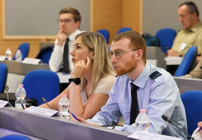 Field Study Conference participants during a briefing